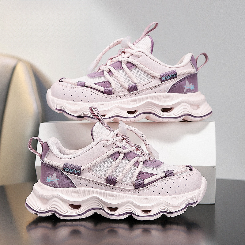 兒童春季透氣中大童跑步鞋