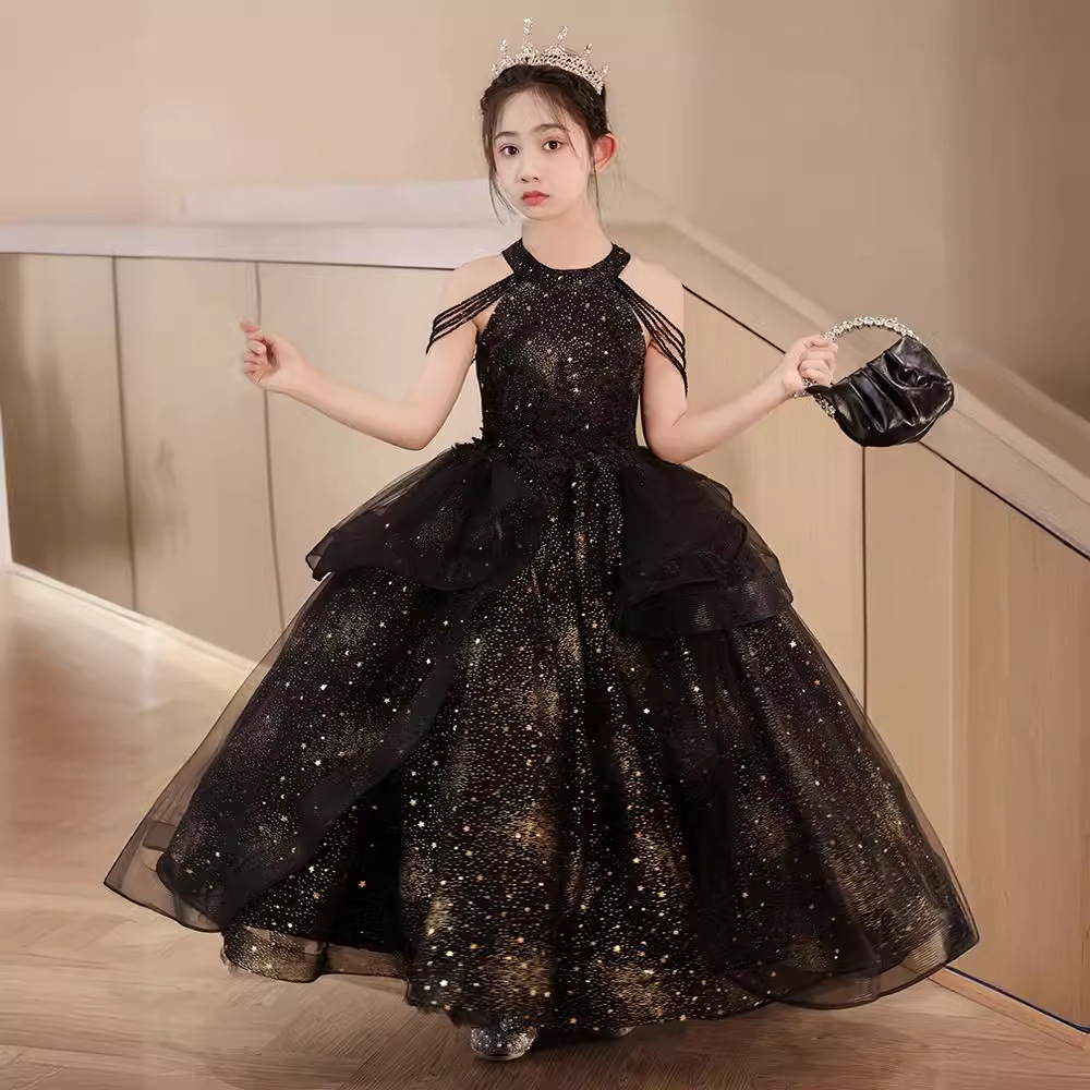 女童晚禮服閃耀演出服