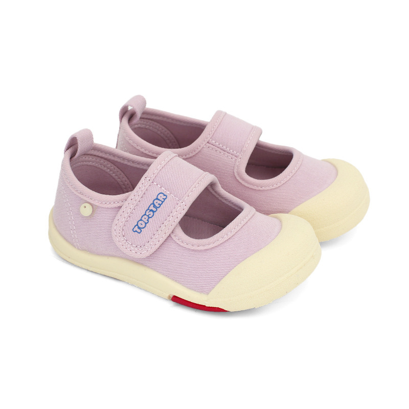 兒童春季大魔術貼軟底帆布鞋