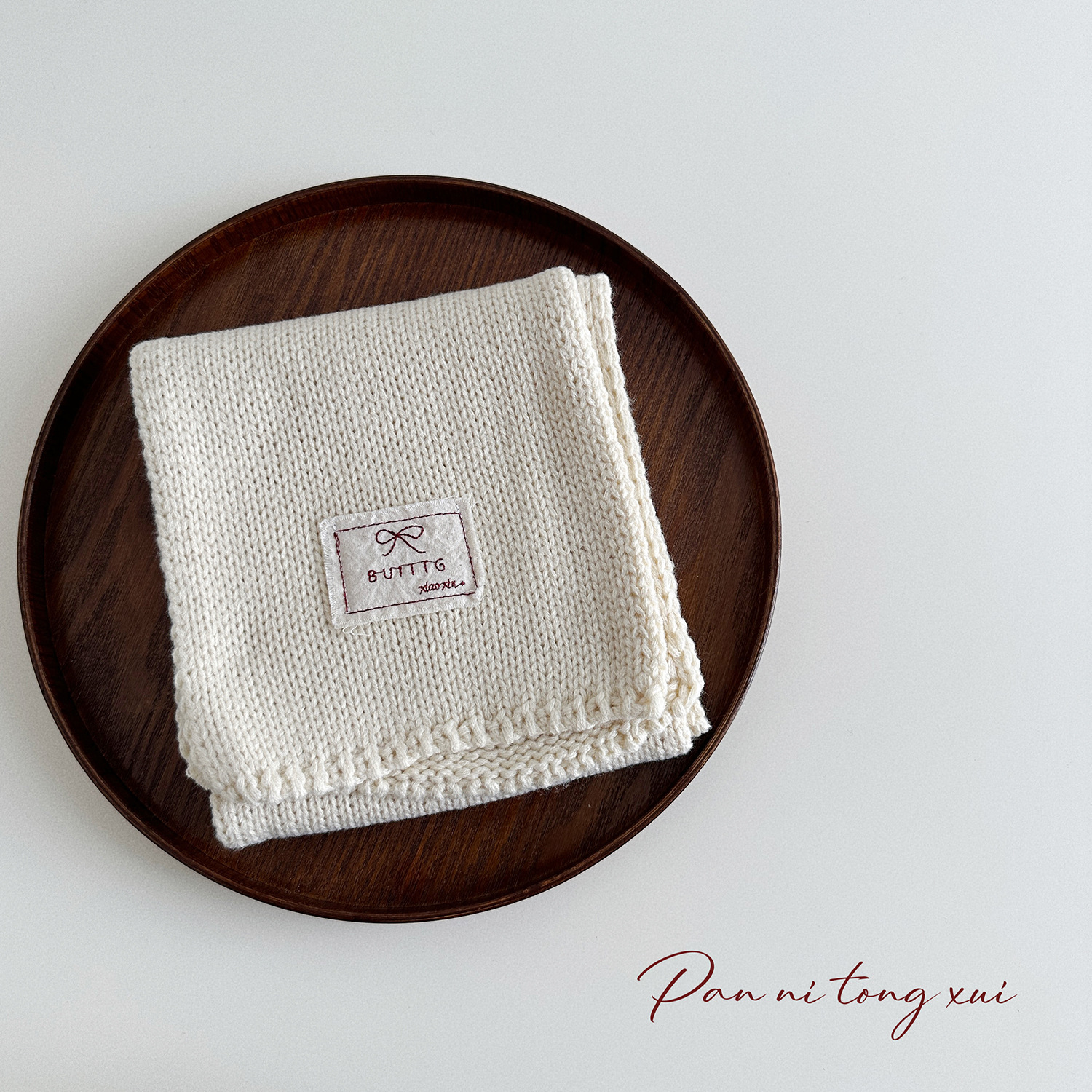 兒童純色秋冬保暖針織毛線圍脖