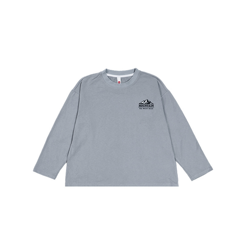 兒童秋季戶純棉圓領長袖T恤