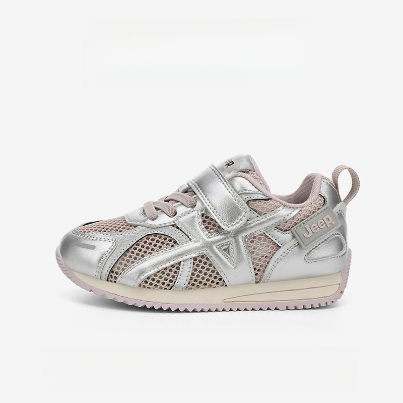 兒童春秋季透氣網面運動鞋