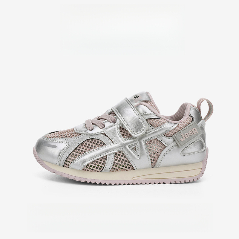 兒童春秋季透氣網面運動鞋