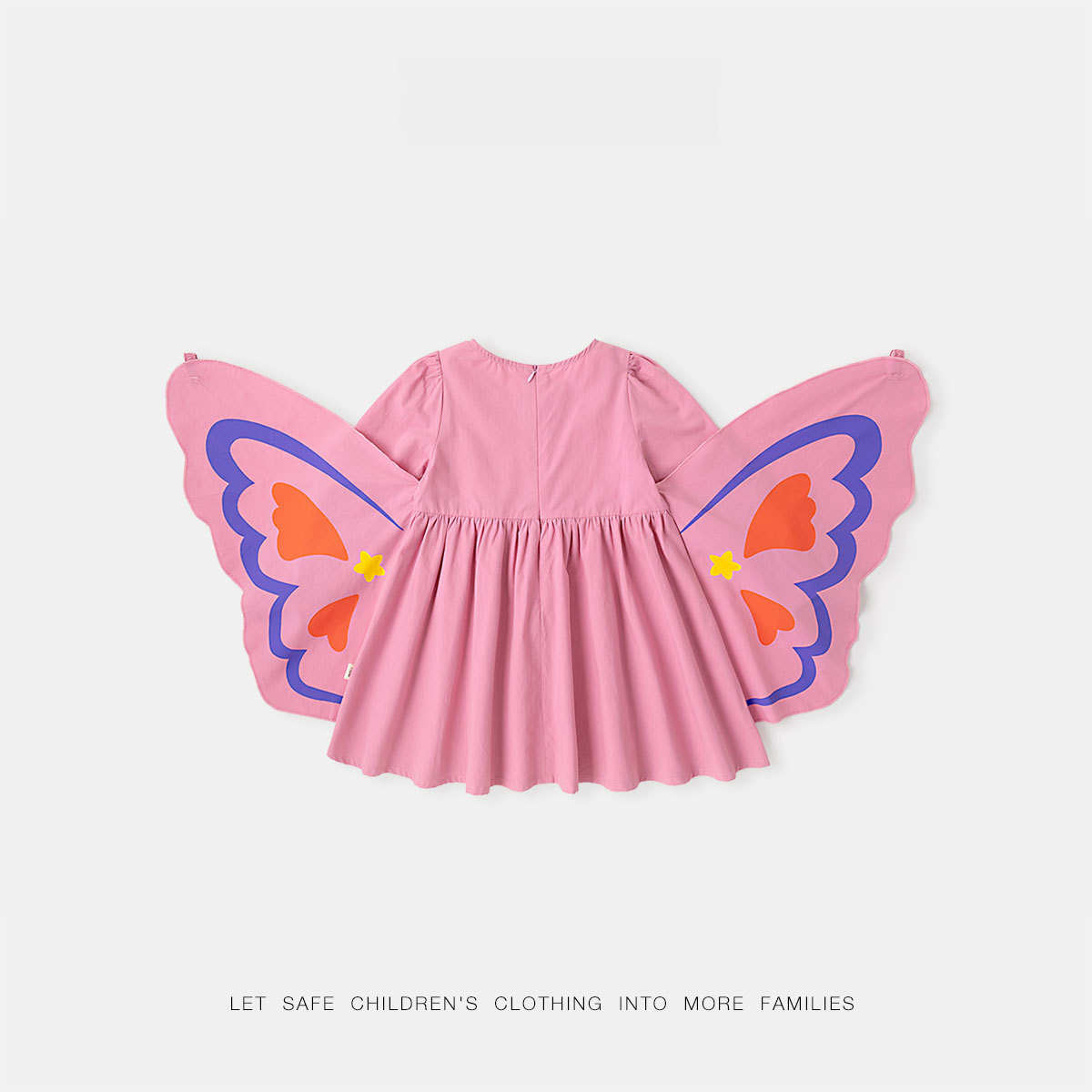 女童秋季蝴蝶連衣裙