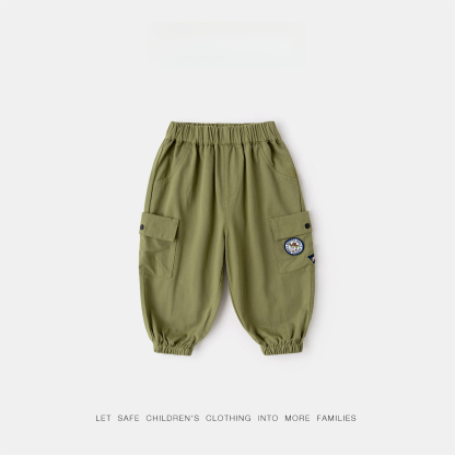 兒童工裝馬甲春季套裝