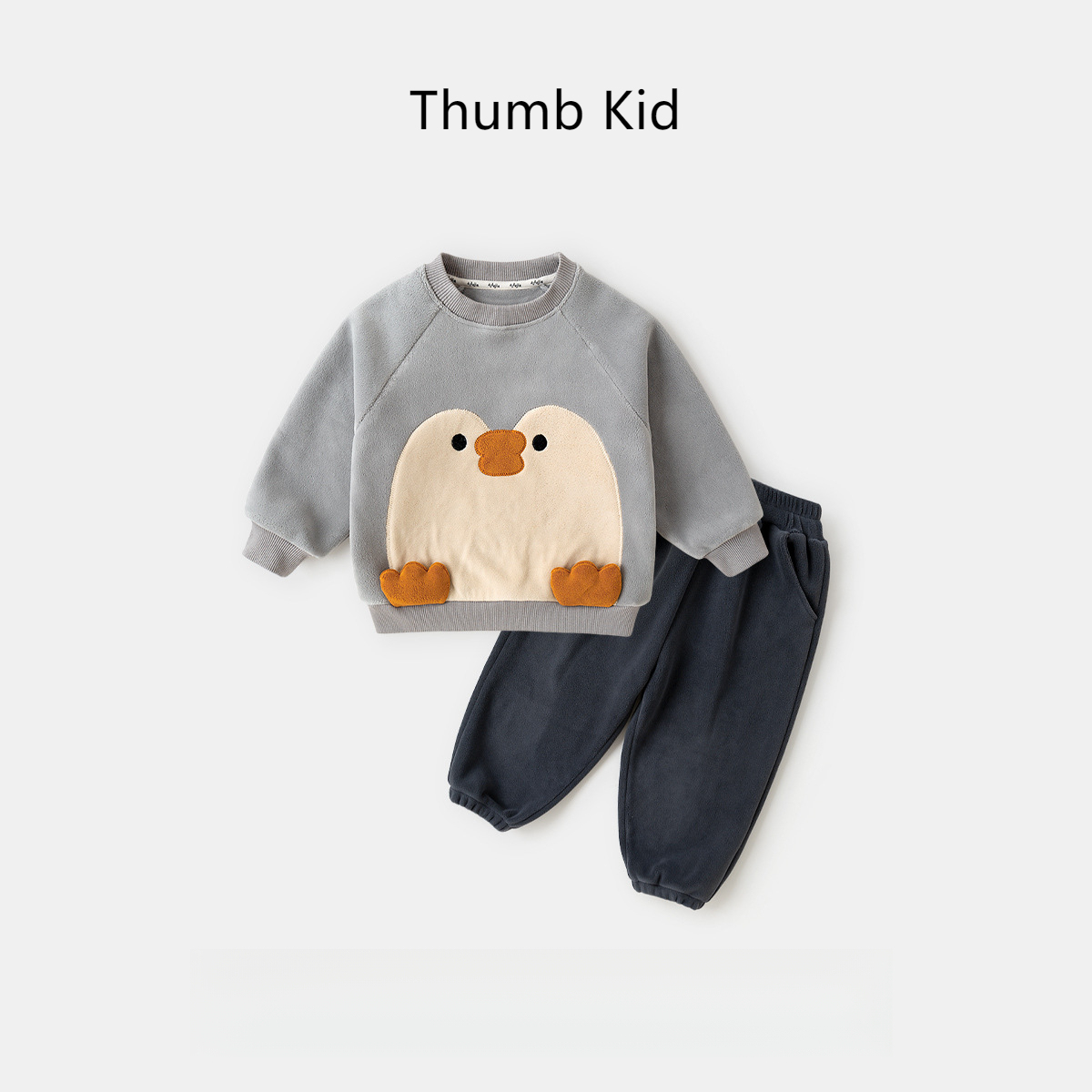 立體小耳朵冬裝衛衣兩件套