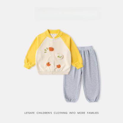 春季兒童童趣立體外套褲子兩件套