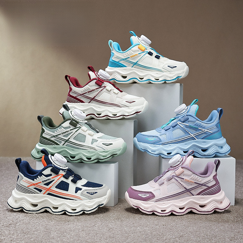 兒童新款雙網運動鞋