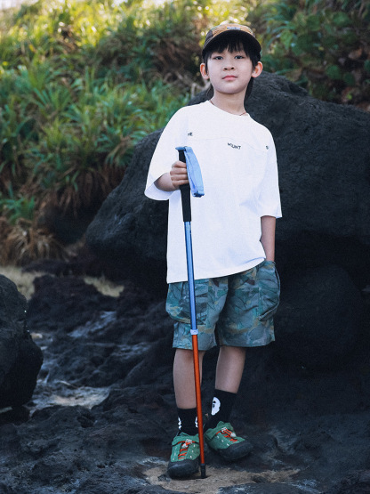 兒童夏季戶外工裝迷彩短褲