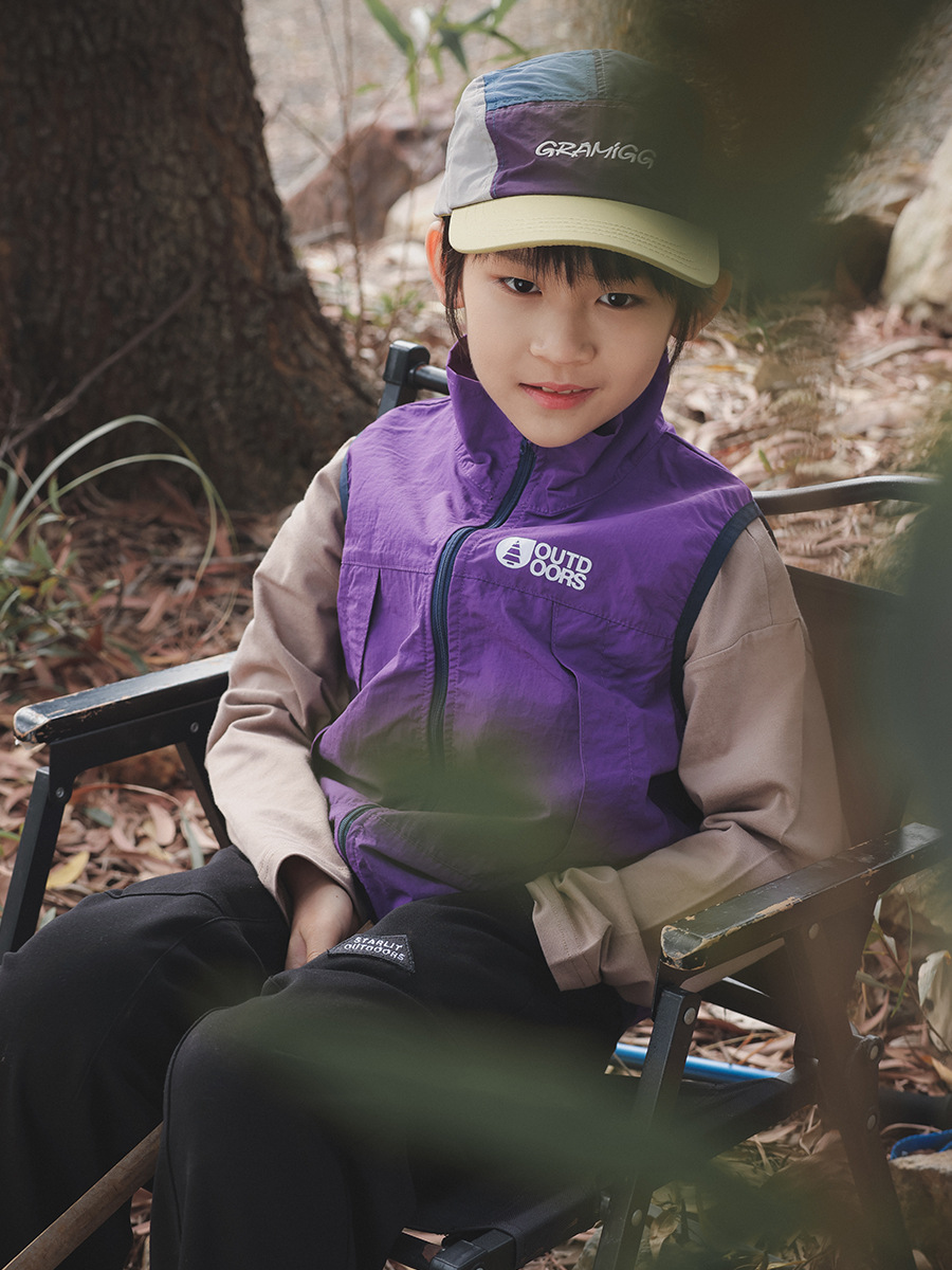 兒童工裝馬甲春季款戶外防水