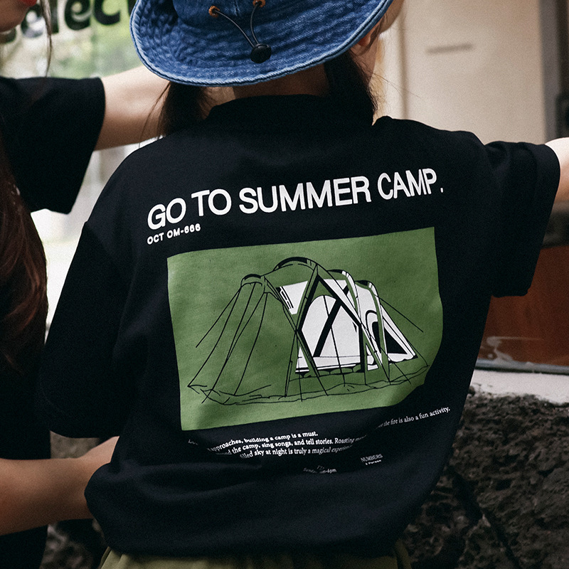 兒童休閒圓領透氣短袖t恤親子裝