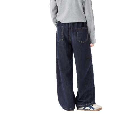 春秋女童防褪色彎刀褲