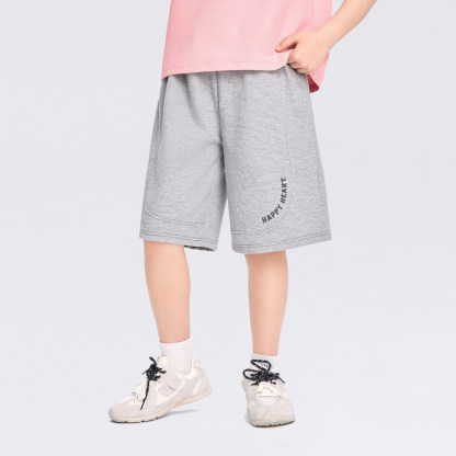 男童夏季華夫格薄款五分褲