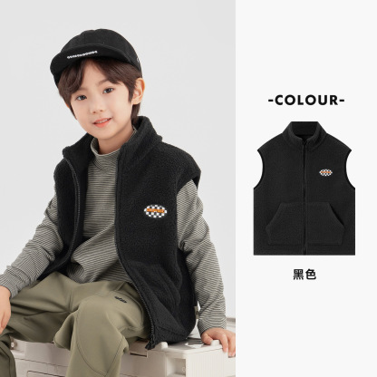 男童搖粒絨秋冬馬甲背心