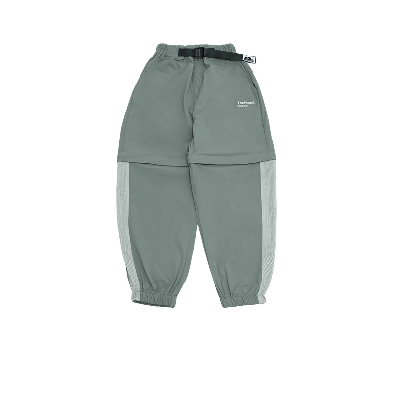 男童春季可拆卸戶外運動透氣長褲