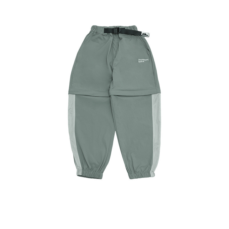 男童春季可拆卸戶外運動透氣長褲