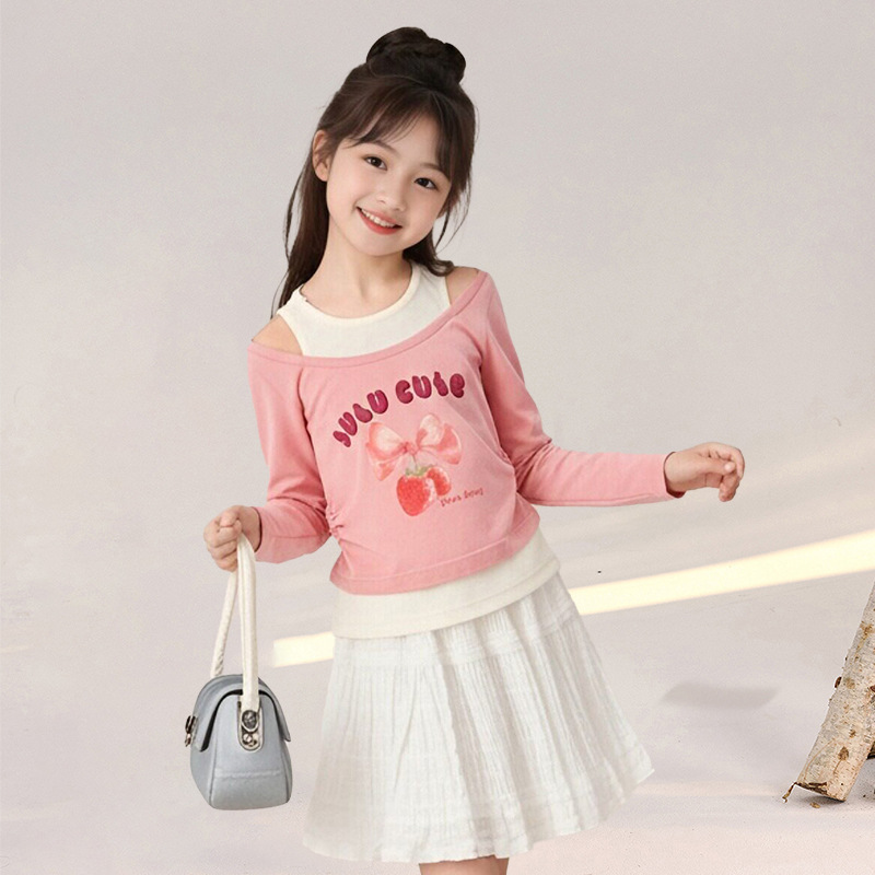 春季假兩件女童T恤