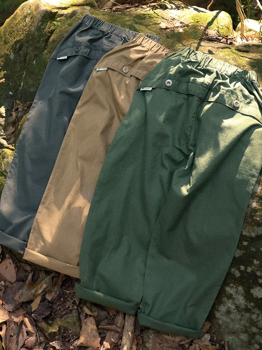 男童春季戶外防風直筒工裝運動長褲