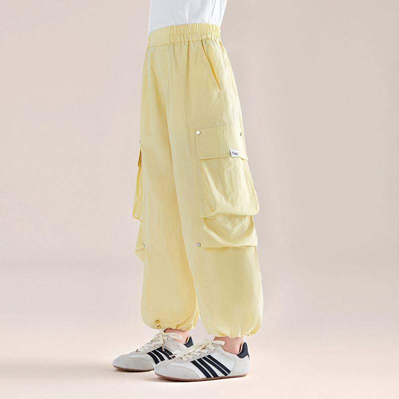 春秋款女童網紗拼接長袖 T恤