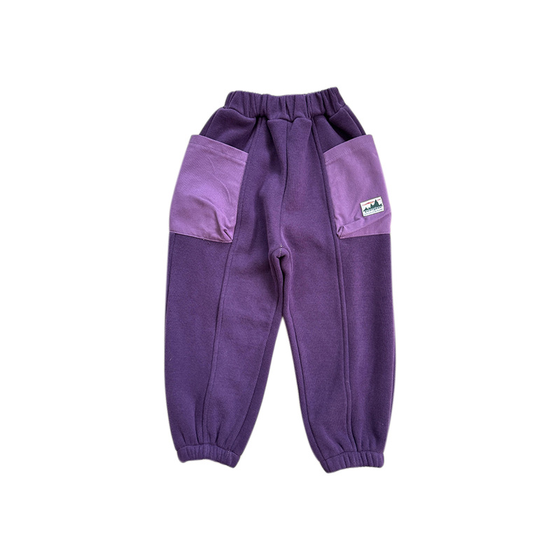 冬季兒童加絨加厚衛褲