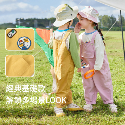 兒童學院風背帶褲