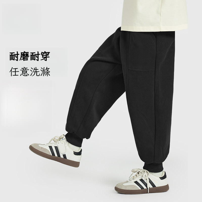 春秋款男童中大童簡約運動褲