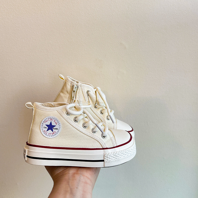 兒童高幫帆布鞋