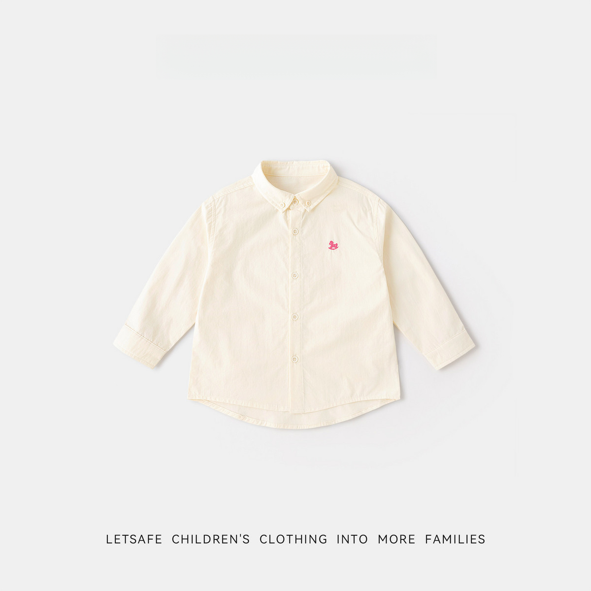 女童春秋元氣學院風襯衫