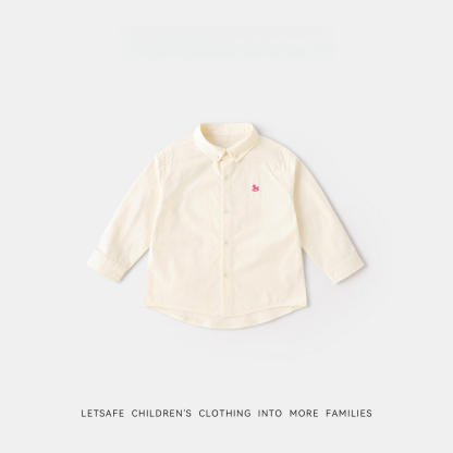 女童春秋元氣學院風襯衫