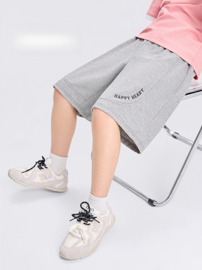 男童夏季華夫格薄款五分褲