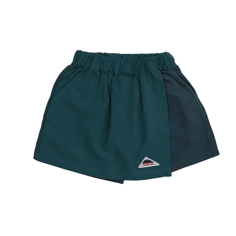 兒童多巴胺撞色拼接裙褲親子裝