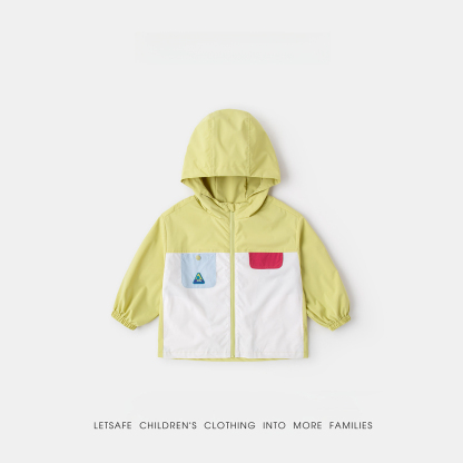 春季兒童果凍小軟皮連帽外套