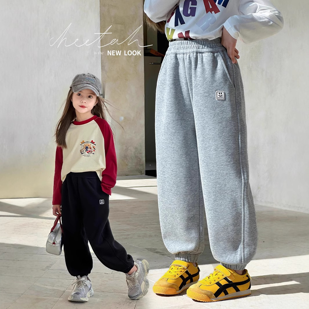 女童春秋兒童運動束腳衛褲