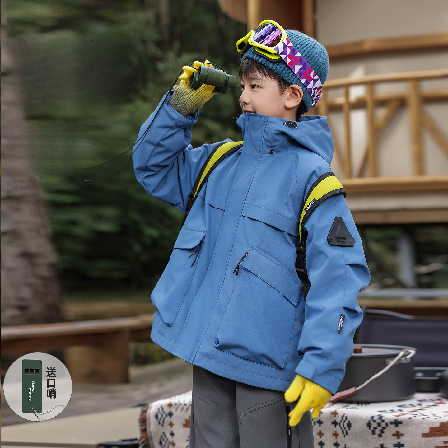 春秋冬男女童戶外滑雪服三合一杜邦三防兒童衝鋒衣
