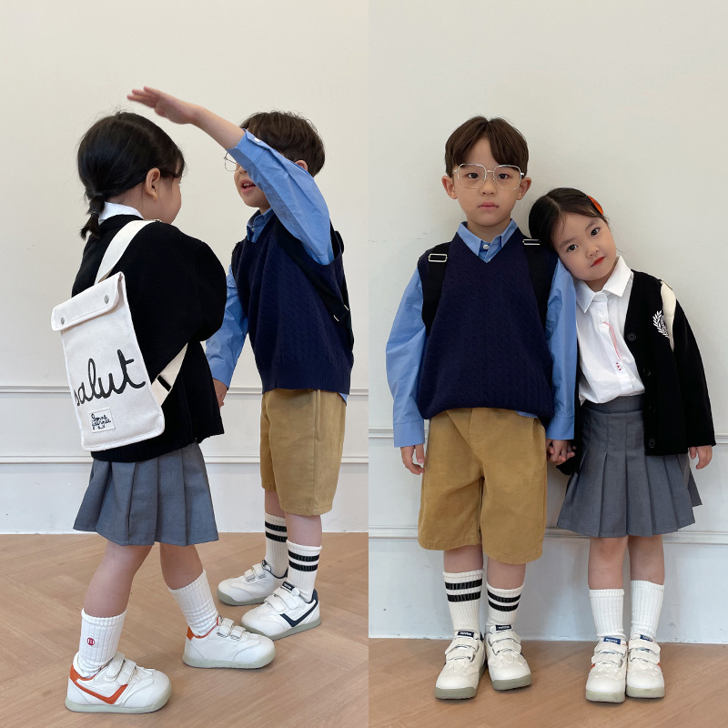 兒童春季軟底小白鞋