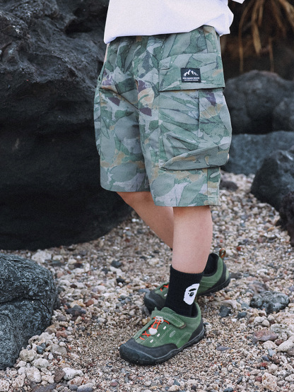 兒童夏季戶外工裝迷彩短褲