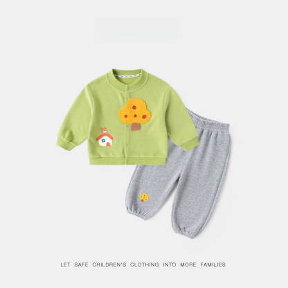 兒童長頸鹿秋季卡通套裝