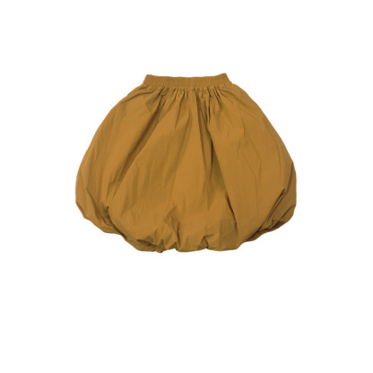 女童春季鬆緊腰花苞半身裙