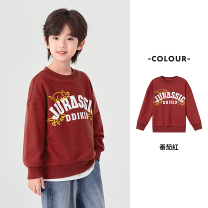 男童春秋款字母恐龍印花衛衣
