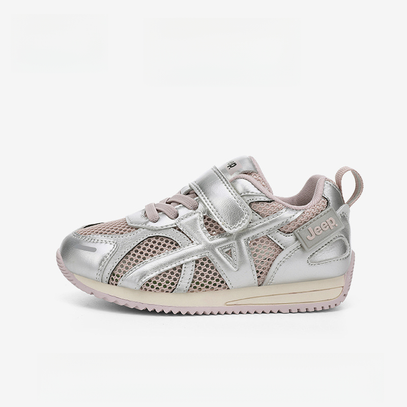 兒童春秋季透氣網面運動鞋