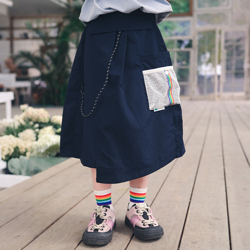 女童山系戶外工裝裙
