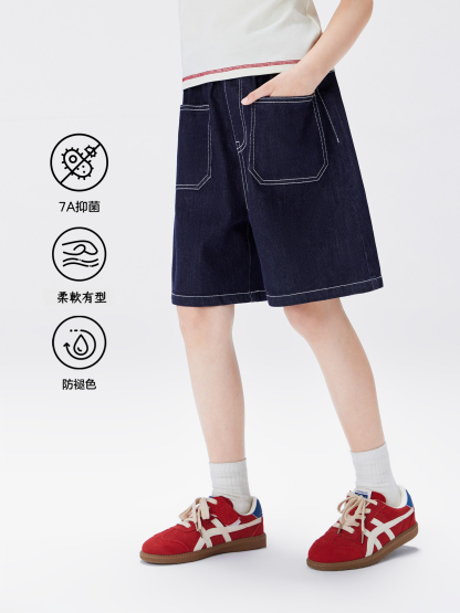 女童夏季防褪色五分褲