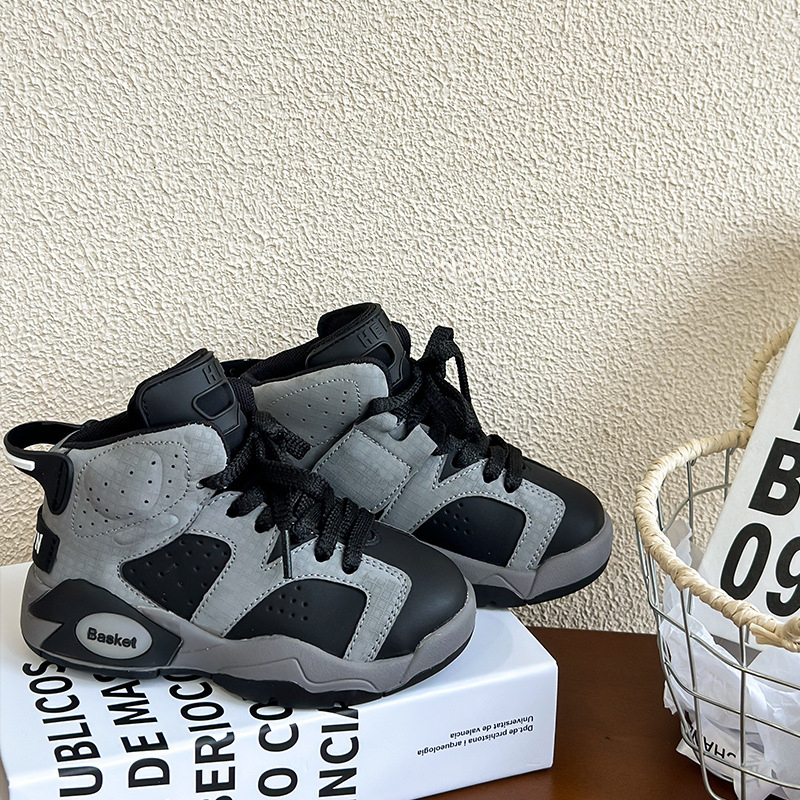 韓版兒童高幫運動鞋