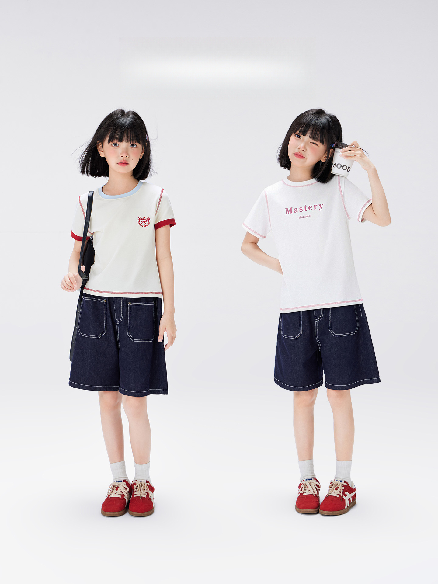 女童夏季防褪色五分褲