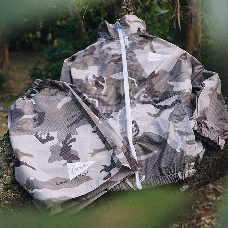 兒童戶外防曬迷彩長袖套裝