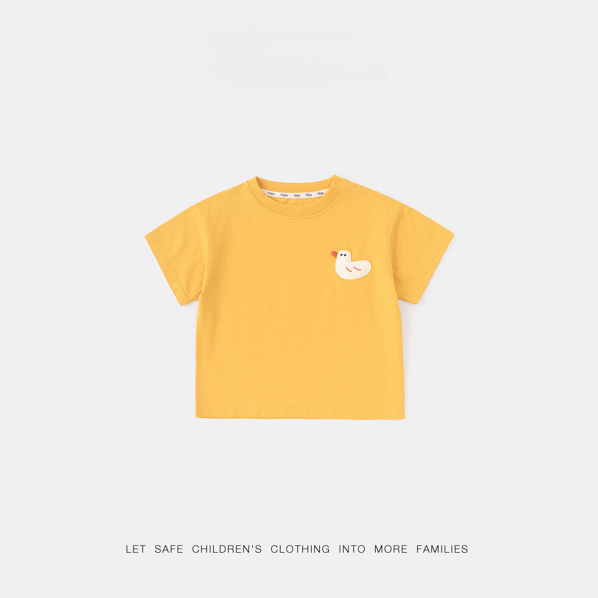 兒童清爽純色短袖T恤