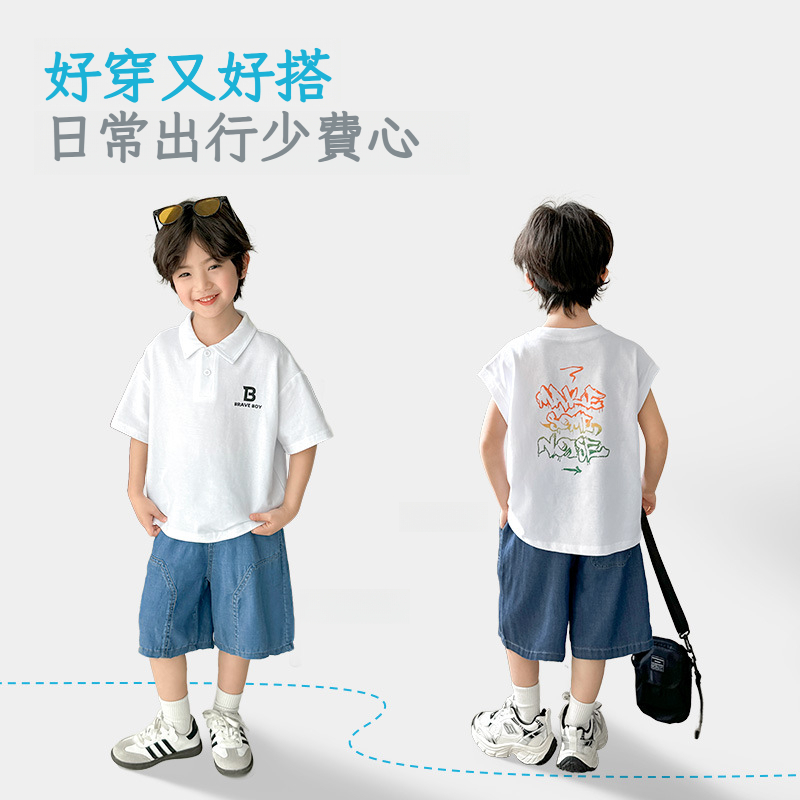 男童夏季天絲牛仔短褲