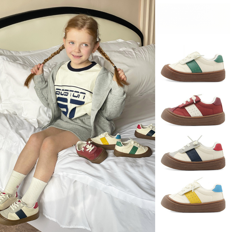 兒童春秋熊貓底德訓鞋運動鞋