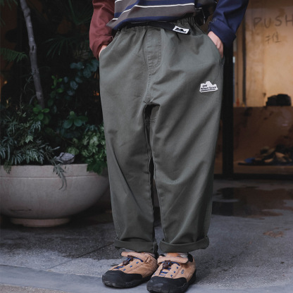 兒童秋季機能耐磨工裝直筒褲