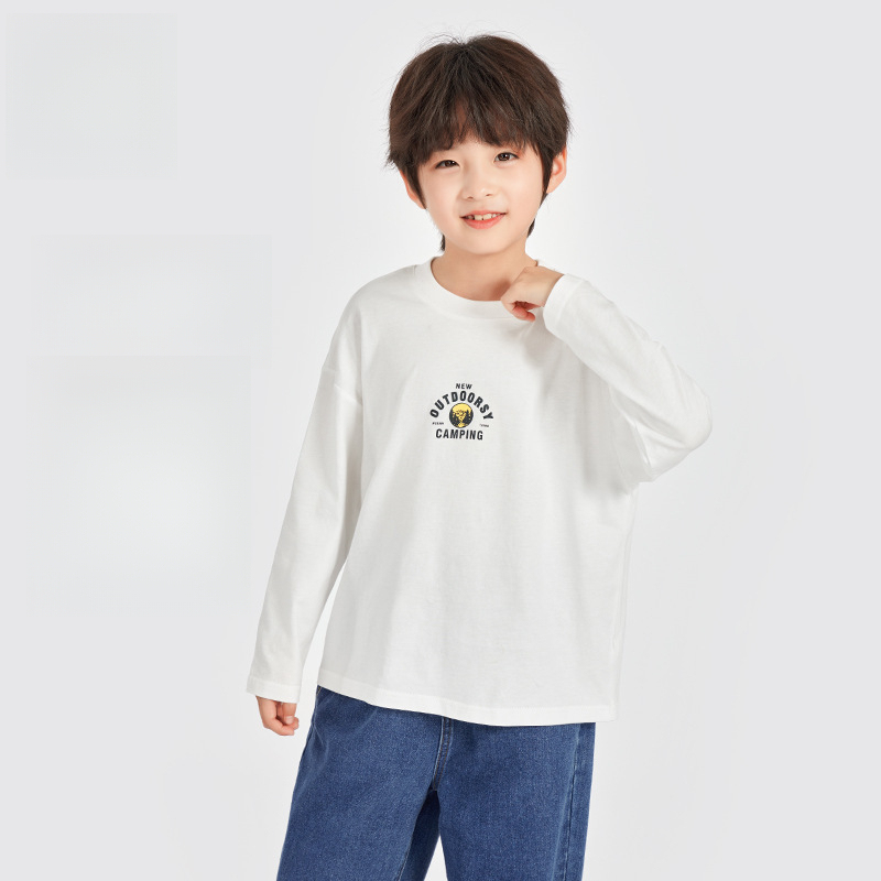 男童春季純棉長袖T恤